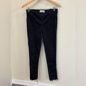 Free People Black High-Rise Skinny Jeans